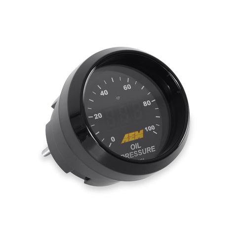 AEM 30-4401 0-100 PSI Oil or Fuel Pressure Gauge