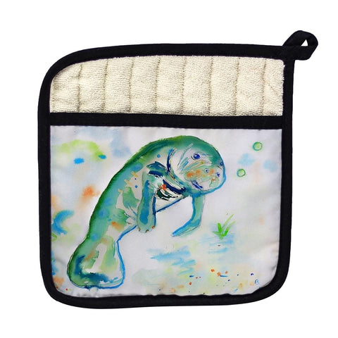 Betsy Drake PT061 Betsys Manatee Pot Holder