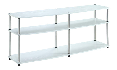 Convenience Concepts Designs2Go 3 Tier 60" TV Stand, White