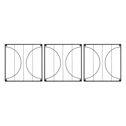Quilt Block-Circles Wall Trellis Panels (3 Panels)