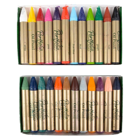 Crayola Portfolio Series Oil Pastels, Water Soluble, 24 Count, Colors May Vary