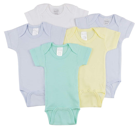 Bambini Short Sleeve One Piece 5 Pack - Newborn
