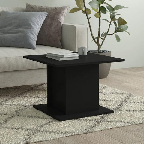 Oakestry Coffee Table Black Engineered Wood Medium Coffee Table Premium Storage Cabinet Modern Luxury Storage Solution Elegant Dining Interior Furniture Space Saving Organizer