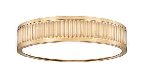 Z-Lite 1013F12-MGLD-LED Stari - 24W 1 LED Flush Mount-3 Inch Tall and 12.75 Inch Wide, Finish Color: Modern Gold