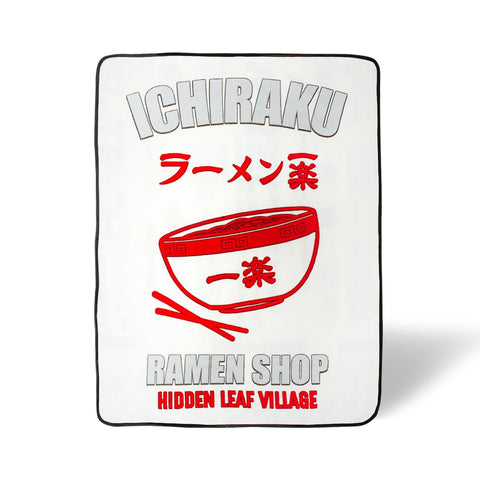 Naruto: Shippuden Ichiraku Ramen Plush Throw Blanket | Super Soft Fleece Blanket, Cozy Sherpa Cover For Sofa And Bed, Home Decor Room Essentials | Anime Manga Gifts | 45 x 60 Inches