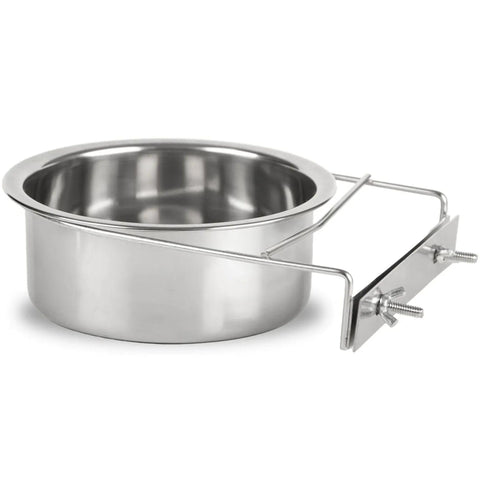 Advance Pet Products Stainless Steel Coop Cups with Clamp, 64-Ounce