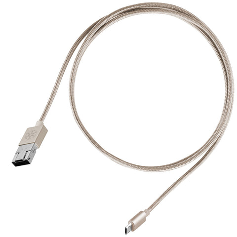 SilverStone Technology Micro USB Cable for Universal Android Devices - Retail Packaging - Gold