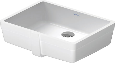 Duravit 0330430017 Vero 18-1/4" Rectangular Ceramic Undermount Bathroom Sink with Overflow