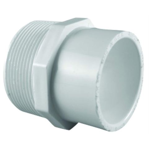 Charlotte Pipe Adapter SCH 40 PVC 3/4" X 1" White