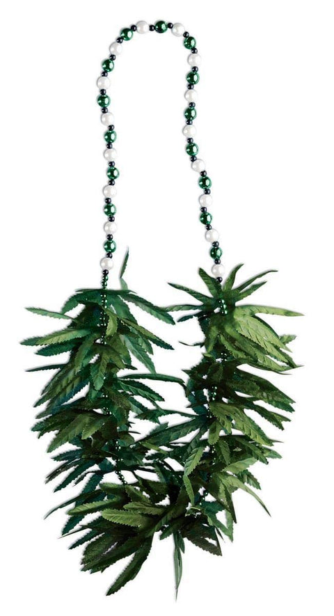 Forum Novelties Green Leaf Beads Costume Necklace One Size