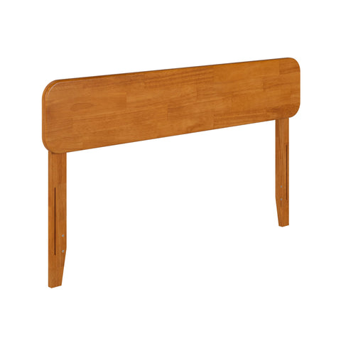 AFI, Florence Adjustable Modern Round Full Solid Wood Headboard, Light Toffee