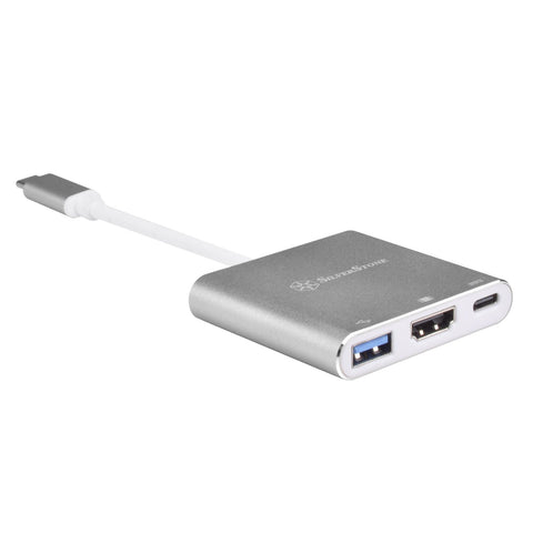 SilverStone Technology USB Type-C Multi-Purpose Hub, Charcoal Gray (EP08C)