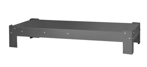 Durham 579-95 Steel Hydraulic Hose Cabinet Base, 24-11/16" Width, Gray
