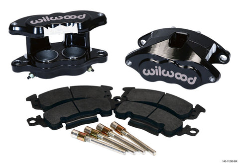 Wilwood Brake Caliper, D52, 2 Piston, Forged Aluminum, Black Powder Coat, 7.060 in Floating Mount, GM 1968-96, Kit