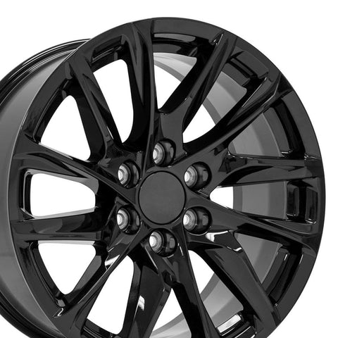 OE Wheels CA90 20 Inch Rim Fits Escalade Style 6x139.7 20x9 Gloss Black - Hollander 4875 (1)