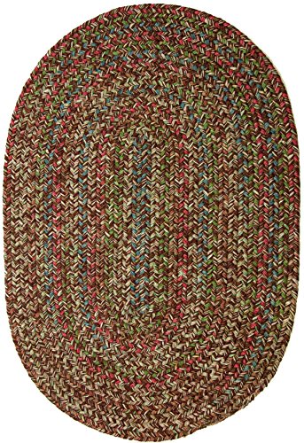 Rhody Rug Sophia SO35 Brown 10' x 13' Oval - Braided Area Rug, Home Decor, Floor Mat or Bedroom Rug - Easy Care, Ideal for High Traffic Areas in Hallway and Living Room - Made in USA