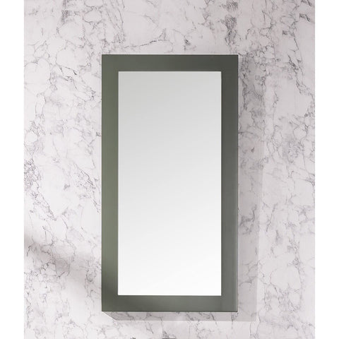 Legion Furniture Pewter Green Accent Mirror - Decorative Wall Mirror for Bathroom, Bedroom, Living Room Gray