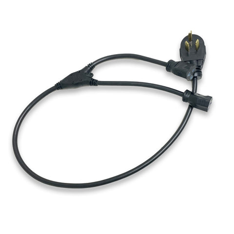 3-prong Y-cord for use with two 208-240V laundry appliances