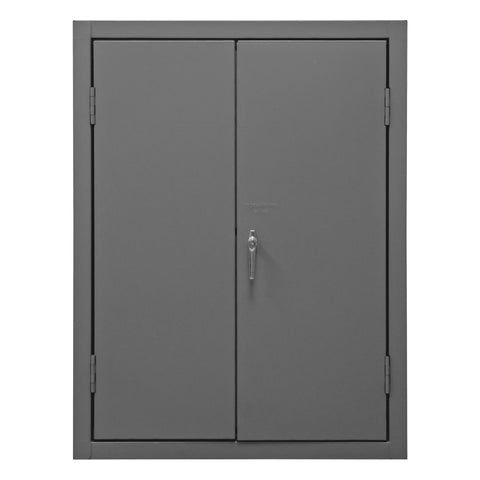 Durham 14 Gauge Welded Steel Flush Door Style Storage Cabinet, 3600-95, 1800 lbs Capacity, 18" Length x 36" Width x 48" Height, 2 Adjustable Shelves