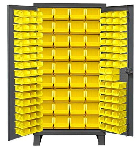 Durham 3702-132-95 Bin Cabinet, 78" Overall Height, 36" Overall Width, Total Number of Bins 132