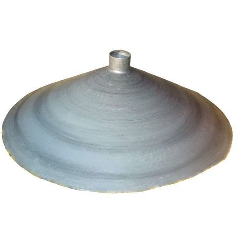 Boss Buck Funnel-55 Gallon Durable Galvanized Steel One-Piece Spun Funnel for Deer Feeders Fits Most 55-Gallon Metal & Plastic Drums, Silver