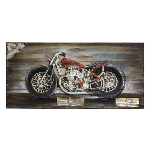 Yosemite Home Decor "Bike Passion II Wood Wall Art in Multi-Color