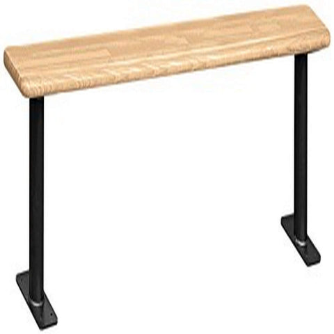 Wood Locker Bench - 84 Inches - Light Finish