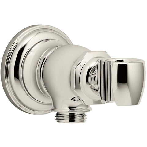 KOHLER K-72797-SN Artifacts Wall-Mount Handshower Holder and Supply Elbow, Vibrant Polished Nickel