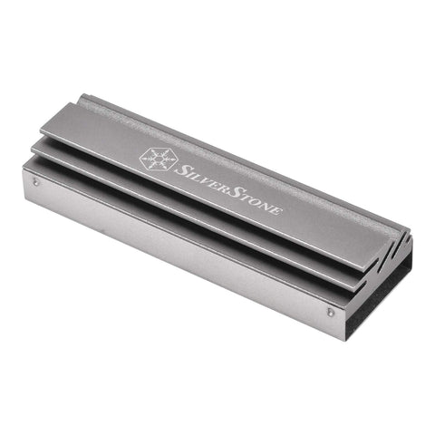 M.2 SSD cooling kit with stainless steel base includes high efficiency thermal pad