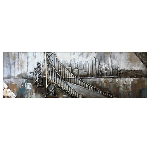 Yosemite Home Decor "To the Other Side Wood Wall Art in Multi-Color