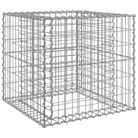vidaXL Gabion Basket, Gabion Cage for Outdoor Garden Patio Balcony, Gabion Fence Rock Stone Wire Basket Fencing, Silver Galvanized Iron