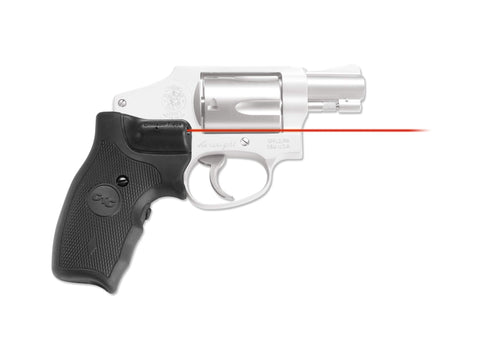 Crimson Trace LG-305 Lasergrips with Red Laser, Heavy Duty Construction and Instinctive Activation for Smith and Wesson J-Frame Round Butt, Defensive Shooting and Competition