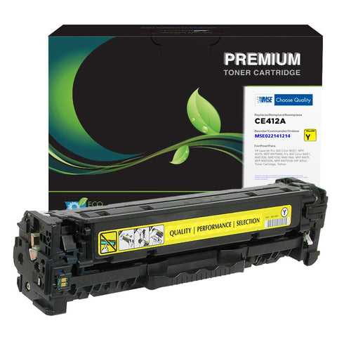 MSE Brand Remanufactured Toner Cartridge Replacement for HP CE412A (HP 305A) | Yellow