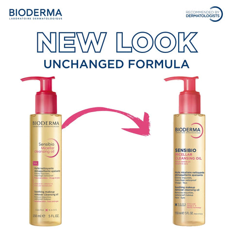 Bioderma Sensibio Micellar Cleansing Oil, 1st Ecobiological Micellar Formula Gentle Face Cleanser That Deeply Cleanses