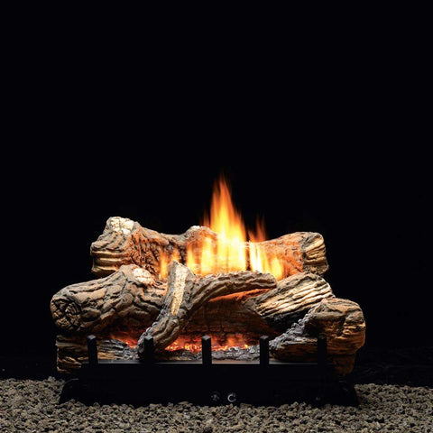 Empire VFDT24LBN Thermostat 5-Piece 24" Ceramic Fiber Log Set - NG