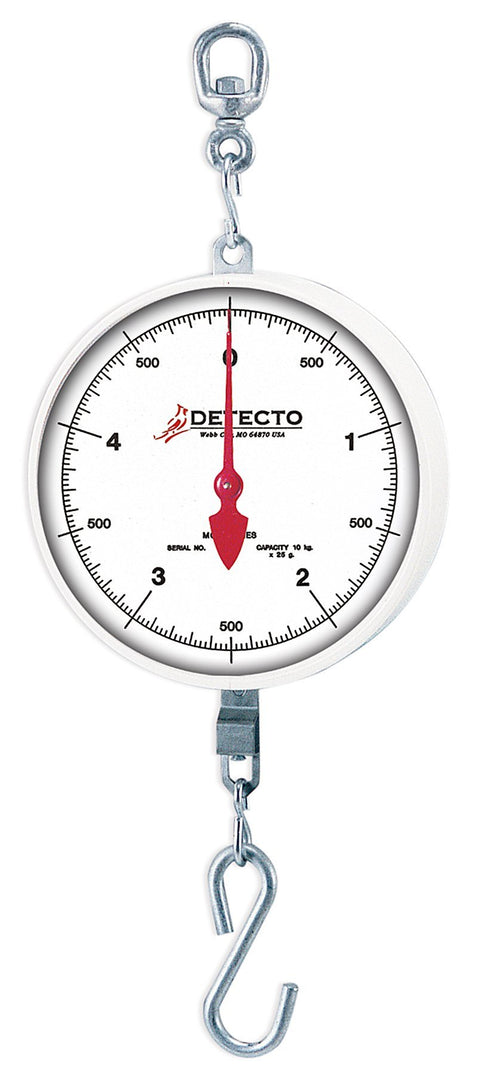 Hanging Dial Scale, 40 Lb Capacity, Hook