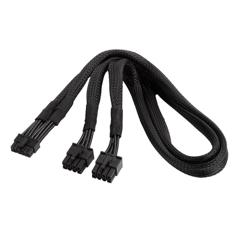 SilverStone Technology PP12-EPS, 2 x EPS 8 pin (PSU) to 12 pin (GPU) Power Cable for 3rd Gen Modular PSUs, SST-PP12-EPS