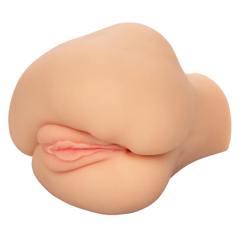 CalExotics Stroke It Side Banger Male Masturbator with 2 Tight, Stretchy and Closed-End Chambers Ivory - SE-0913-15-3