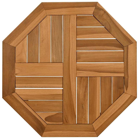 vidaXL - Table top Replacement Board Outdoor Indoor Octagonal Solid Teak Wood 19.7" x 19.7" x 1"