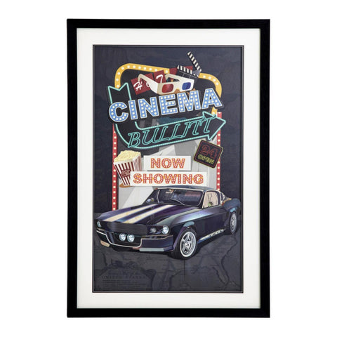 Yosemite Home Decor 'Detroit Legends' 3D Collage Glass Wall Art in Multi-Color