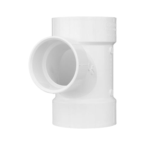 CHARLOTTE PIPE 4 x 4 x 3 DWV Sanitary TEE REDUCING DWV (Drain, Waste and Vent) (1 Unit Piece)
