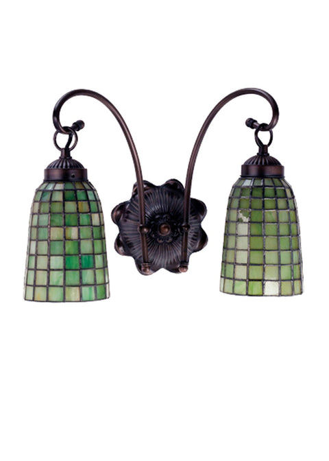 Meyda Tiffany 18637 Terra Verde 2 Light Wall Sconce, 14.5" Width