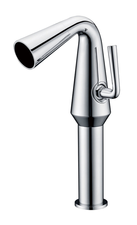 ALFI brand AB1792-PC Polished Chrome single Hole Tall Cone Waterfall Bathroom Faucet, Silver