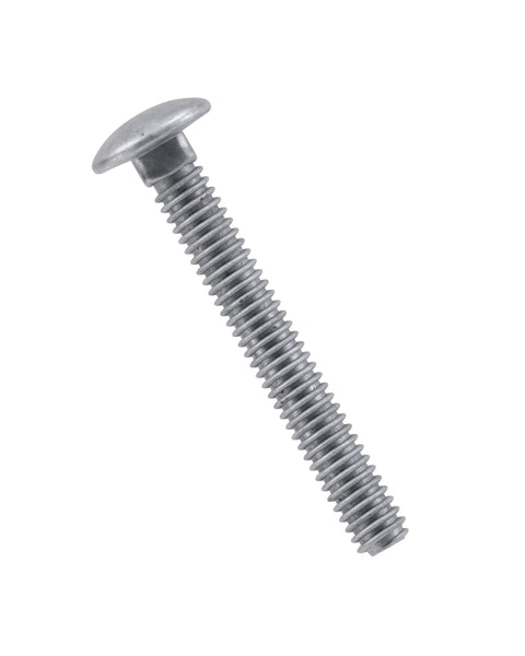 Hillman Hardware Galvanized Carriage Bolt 1/2" x 6", 25 Count, Blunt Point, Alloy Steel, Self-Locking Round Head Fasteners, for Wood and Metal, No Washer Needed, Rust-Resistant (812626)