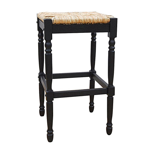 Carolina Cottage Hawthorne Barstool, 30-inch, Antique Black