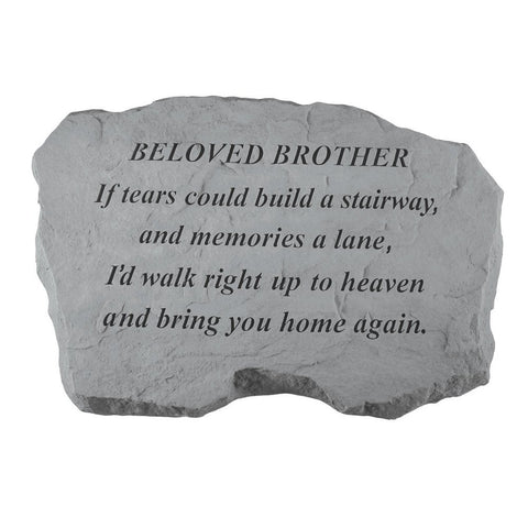 Kay Berry- Inc. 97620 Beloved Brother-If Tears Could Build A Stairway - Memorial - 16 Inches x 10.5 Inches x 1.5 Inches