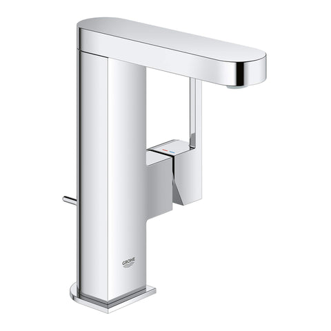 GROHE 23956003 Plus Single-Handle Bathroom Faucet M-Size, Starlight Chrome, Without Temp Display
