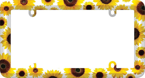 Cruiser Accessories Sunflowers License Plate Frame
