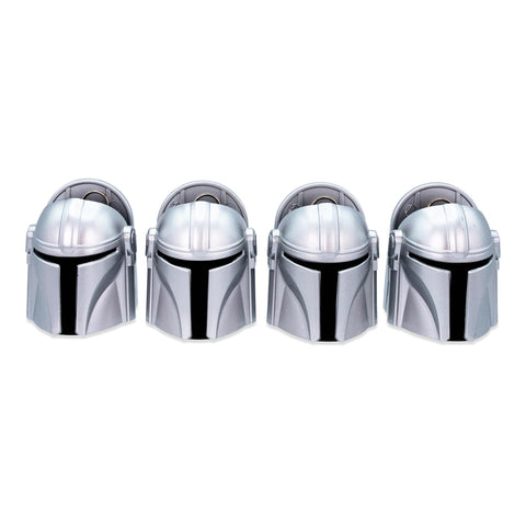 Star Wars: The Mandalorian Helmet Heavy Duty Chip Clips, Set of 4 | Plastic Bag Clamps for Snacks and Food Storage with Air Tight Seal Grip | Useful Home & Kitchen Decoration Essentials