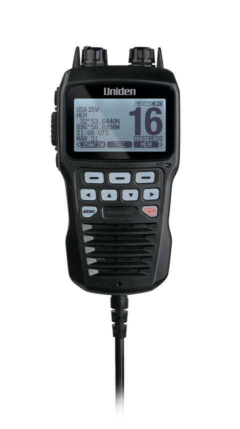 Uniden UMRMIC BK Remote Microphone for UM725 Series Marine VHF Radios - Black